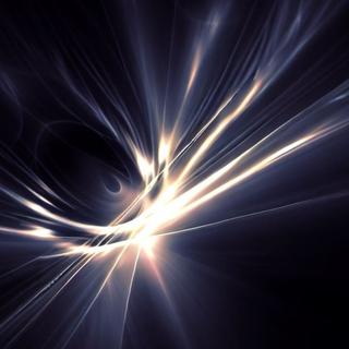 Une vue des photons noirs par l'IA DALL·E. © 2023 Microsoft Corporation