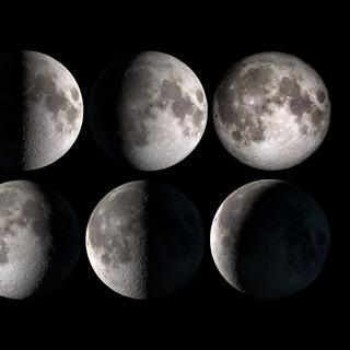 Les différentes phases de la Lune. © Delphotostock, fotolia