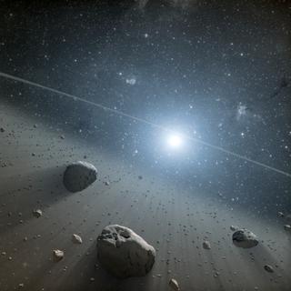 Os planetas se formam em torno de estrelas jovens, dentro de um disco protoplanetário, composto de gás e poeira. Esses materiais se aglomeram para formar planetesimais e depois planetas. © NASA, JPL-Caltech