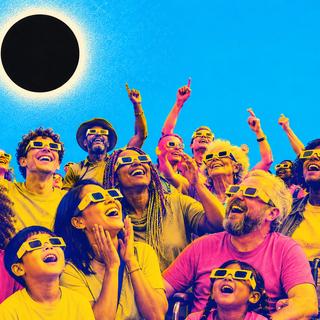 L'éclipse attendue au mois d'août sera totale sur une petite zone du nord de l'Espagne, mais partielle depuis la France. © Xavier Demeersman, ChatGPT
