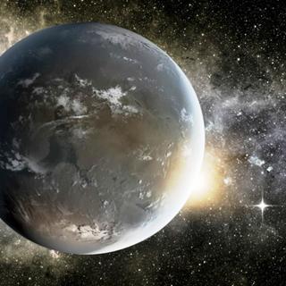 Impressão artística de um exoplaneta. © NASA