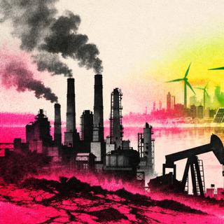 A Europa está a avançar muito rapidamente na sua transição energética, mas os combustíveis fósseis não serão eliminados imediatamente. © XD com ChatGPT