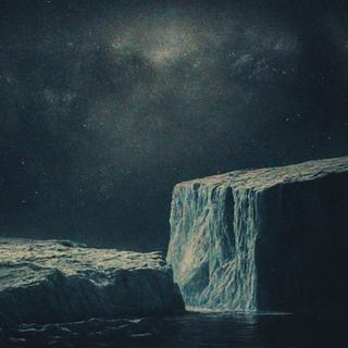 Na Antártida, os cientistas observam uma aceleração sem precedentes no recuo glaciar, particularmente do glaciar Hektoria, um sinal alarmante do aquecimento global em acção no continente branco. Imagem gerada usando IA. © XD com ChatGPT