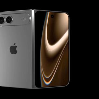 Un rendu de ce à quoi pourrait ressembler le premier iPhone pliable d’Apple. © fpt