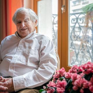 Une des dernières photos de Jean-Claude Pecker. © IAU, C. Madsen