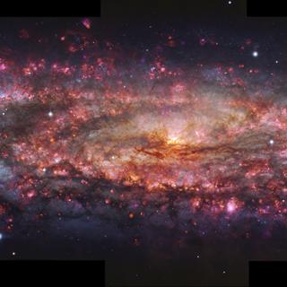 La galaxie du Sculpteur avec l'instrument Muse du Very Large Telescope (VLT). © ESO