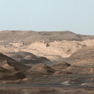 L'environnement martien photographié par Curiosity en 2015.&nbsp;© Nasa, JPL-Caltech, MSSS