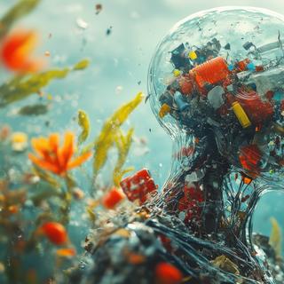 Os microplásticos infiltram-se no corpo humano e até no cérebro. © Sirithanya Tansakul, Adobe Stock
