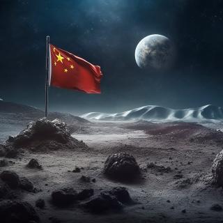 La première mission habitée de la Chine sur la Lune est prévue en 2029, vraisemblablement à l'équateur pour des raisons de facilité d'accès. © XaMaps, Adobe Stock