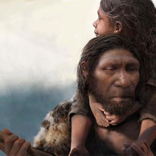 Les populations néandertaliennes semblent avoir évolué de façon non linéaire. © vue d'artiste, Tom Björklund