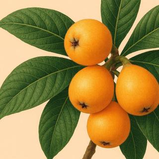 Des fruits ovoïdes et orange, juteux et légèrement acidulés et qui arrivent au printemps. Mais quel est ce surprenant fruitier ?&nbsp;© A.A - Bing IA