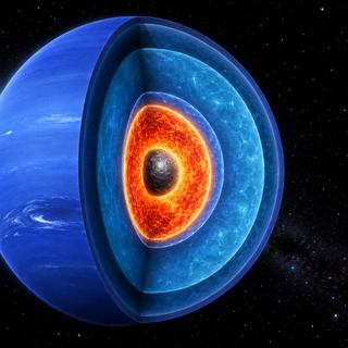 Le nouveau modèle de l'intérieur de Neptune vu par l'IA ? © ChatGPT