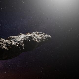 1I/2017 U1 (ʻOumuamua) é o primeiro objeto interestelar descoberto pela humanidade. Foi observado pela primeira vez em 18 de outubro de 2017 pelos telescópios PanStarrs 1, instalados em Haleakala, no Havaí. © dottedyeti, Adobe Stock