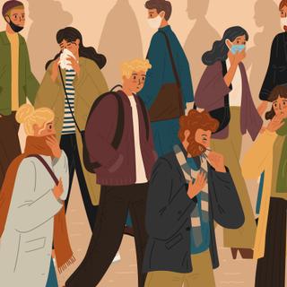 Le variant JN.1 est issu d&#39;une mutation du variant BA.2.86, très contagieux et prompt à infecter certaines cellules pulmonaires. © Wanlee, Adobe Stock