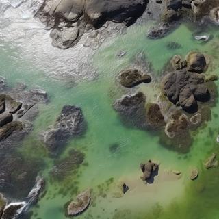 É graças às cianobactérias que a Terra adquiriu gradativamente uma atmosfera rica em oxigênio. © Estúdio Luz e Sombra, Adobe Stock