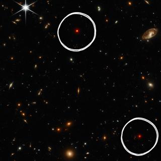O James-Webb pode fornecer novas informações sobre buracos negros. Ilustração gerada usando IA inspirada em dados JWST. © XD com ChatGPT