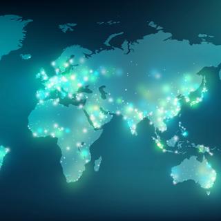 Mapa das densidades populacionais do mundo. © j-mel, Adobe Stock