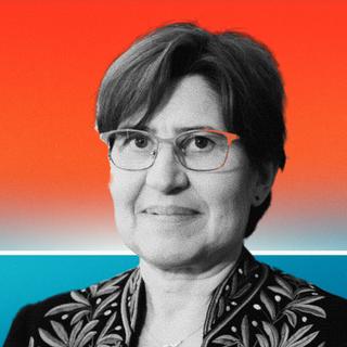 Valérie Masson-Delmotte ingressou na Academia de Ciências em junho de 2025. © Academia de Ciências; fotomontagem: XD com ChatGPT