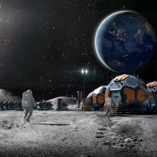 A Itália abre o caminho para a energia nuclear para colónias sustentáveis ​​na Lua. © Peepo, iStock