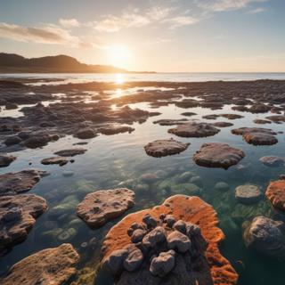 Et si les interactions microbiennes au sein des stromatolites avaient donné naissance à la vie complexe il y a 2 milliards d'années ? ©&nbsp;ทองขาร พอใจ,&nbsp;Adobe Stock (image générée avec IA)