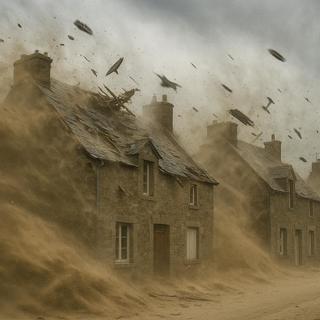 Un phénomène météo violent a dévasté des centaines d'habitations et d'autres bâtiments dans plusieurs communes du nord de la France. © Karine Durand, image Bing