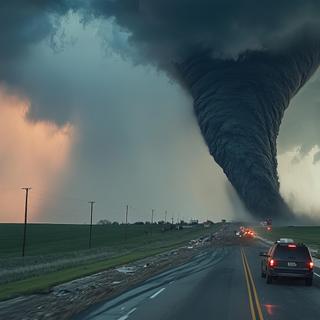 Les tornades ont été meurtrières aux États-Unis&nbsp;ces derniers jours. © Suleyman, Adobe Stock&nbsp;(image générée avec IA)