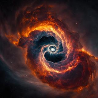 Sur son passage, le trou noir a provoqué des chocs dans le milieu circumgalactique, contractant le gaz et entrainant la formation d'étoiles !&nbsp;© Oleg, Adobe Stock