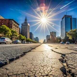 La température&nbsp;des villes les plus chaudes peut baisser grâce à la végétation avoisinante. © milanchikov, Adobe Stock