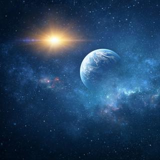 O Sol e os planetas ao seu redor se movem dentro da Via Láctea. © mozZz, Adobe Stock