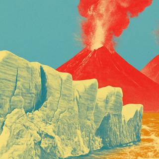 Pesquisadores da Universidade de Wisconsin-Madison (Estados Unidos) relatam que o derretimento das geleiras pode desencadear erupções vulcânicas mais explosivas e frequentes em todo o mundo. © XD com ChatGPT