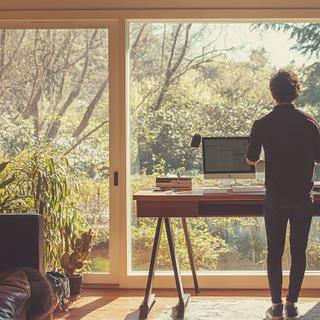 Les bureaux assis-debout pas chers offrent aujourd'hui des fonctionnalités autrefois réservées aux modèles haut de gamme.&nbsp;© Nazar,&nbsp;Adobe Stock