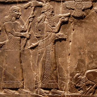 Jehu, le roi d'Israël au début du VIIIe siècle avant J.-C., agenouillé devant le roi d'Assyrie suite à une défaite militaire. © British Museum, Wikimedia Commons, CC BY-SA 3.0