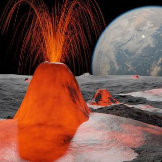 La Lune a visiblement connu un épisode de volcanisme intense il y a 4,35 milliards d'années. © MPS, Alexey Chizhik