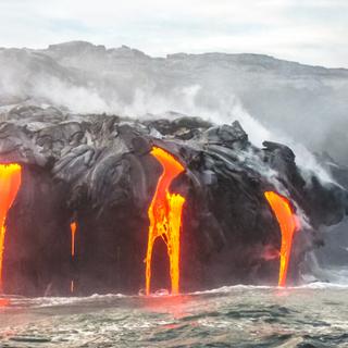 Do lado havaiano, Kilauea é um dos vulcões mais ativos da Terra. © bennymarty, Fotolia