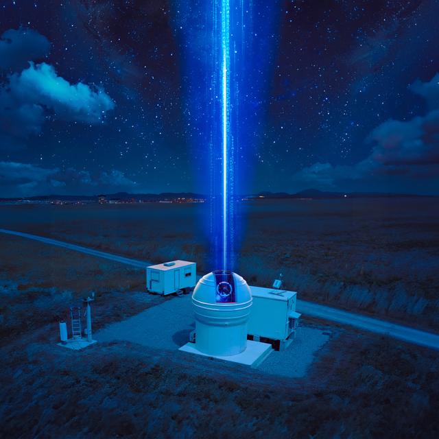 Haut débit en communication optique à 38 000 km ! Vue d&#39;artiste de la station sol Feelings à Fauga-Mauzac.&amp;nbsp;© Onera