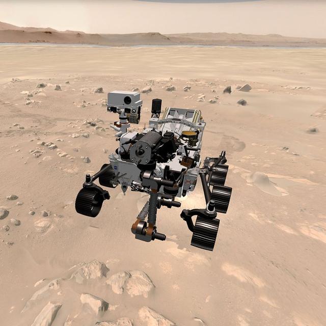 Mars : découvrez en 3D l&#39;environnement exploré par Perseverance