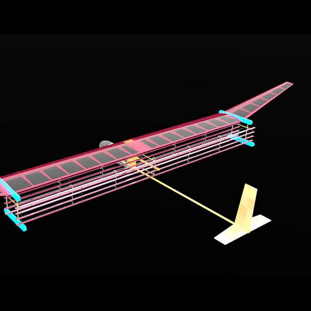 Une représentation du prototype d’avion à propulsion ionique du MIT. © MIT Electric Aircraft Initiative