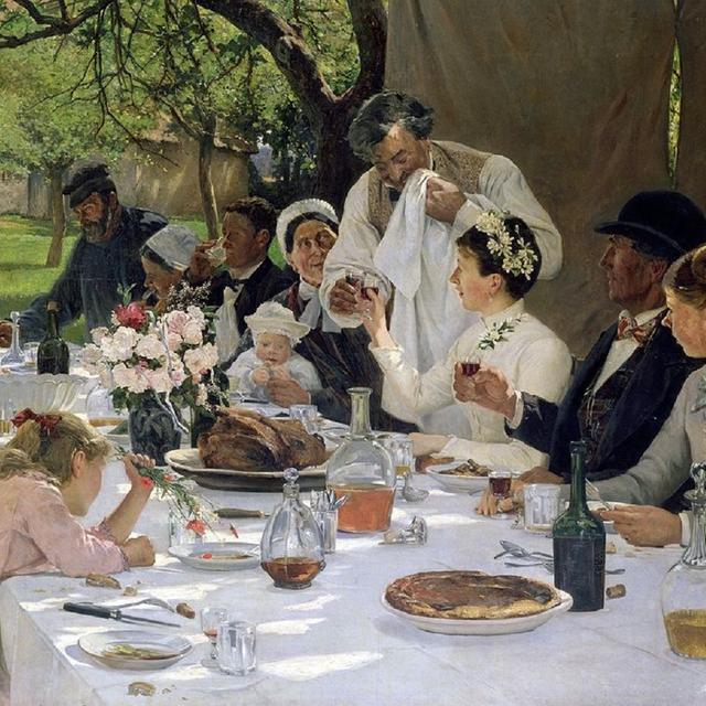 Tableau Repas de noces à Yport par Albert Auguste Fourié, en 1886. Musée des Beaux-Arts de Rouen. © Photo RMN-Grand Palais, Gérard Blot