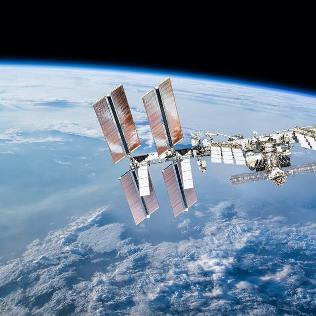 Illustration de la Station spatiale internationale. © dimazel, Adobe Stock
