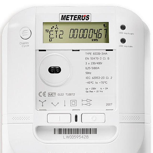 Un compteur communicant utilisé en Allemagne par EVB Energie AG. © J. J. Messerly, Wikimedia Commons, cc by sa 3.0