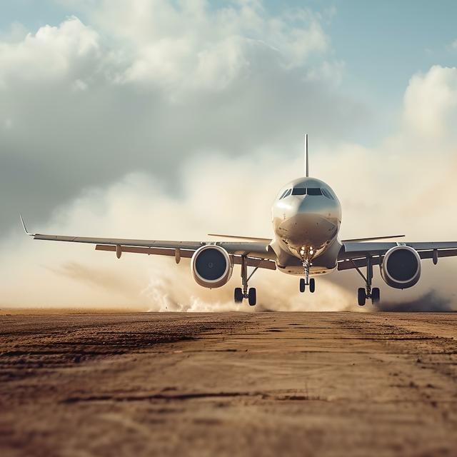 Des chercheurs de l’université de Reading (Royaume-Uni) ont mesuré les quantités&nbsp;de poussière que&nbsp;les avions aspirent dans les différents aéroports du monde. © Irina Ukrainets, Adobe Stock
