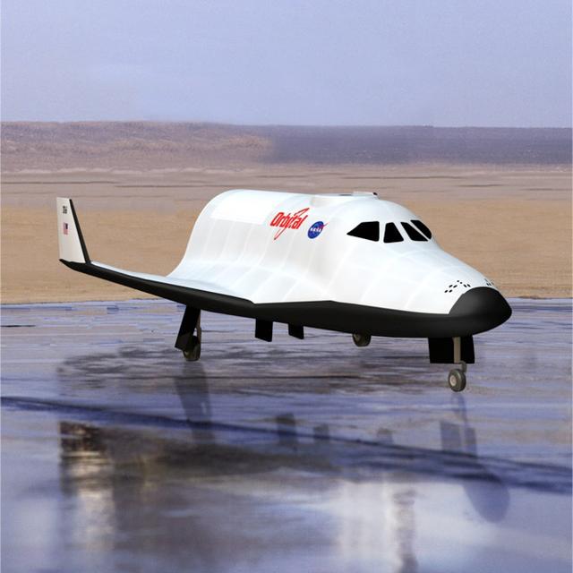 Avec son avion spatial en forme de mini navette, Orbital Sciences entre dans la course aux vols spatiaux habités privés, encouragée à grands renforts de dollars que la Nasa distribue dans le cadre de différents programmes, dont CCDev et Cots. © Orbital Sciences