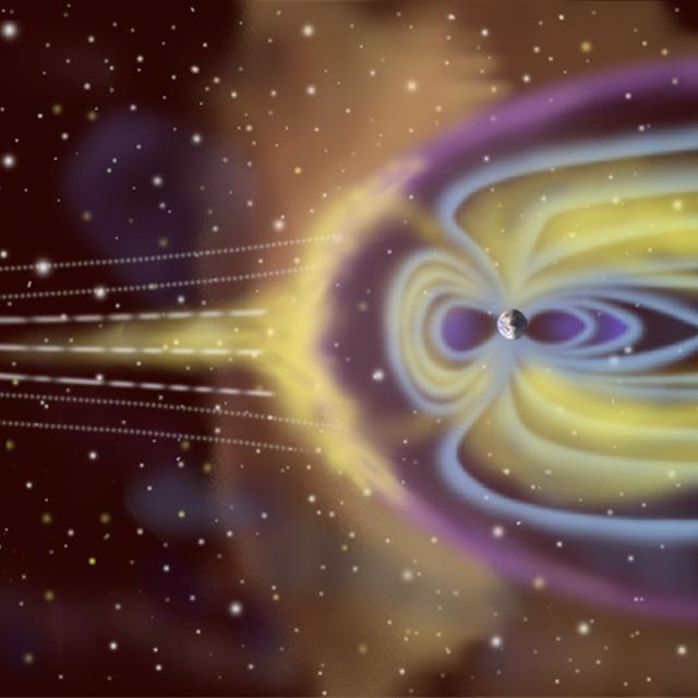Quand le vent solaire frappe la Terre... Crédit Esa