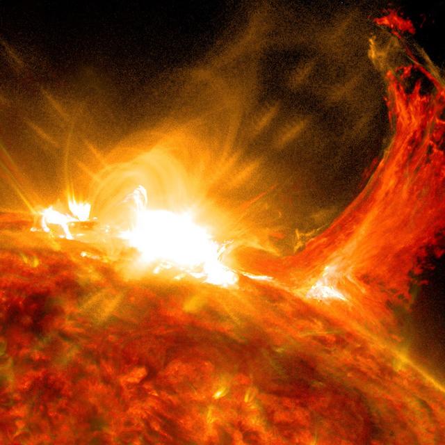Sur notre Soleil, les éruptions se multiplient. © SDO, Nasa