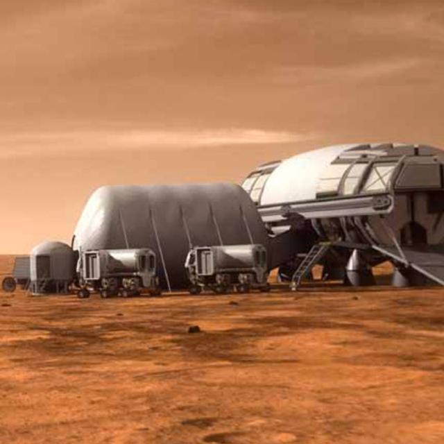 Après la Station spatiale internationale, l&#39;envoi d&#39;une mission habitée sur Mars pourrait devenir le prochain grand programme spatial d&#39;envergure internationale et aux enjeux politiques majeurs. © Nasa