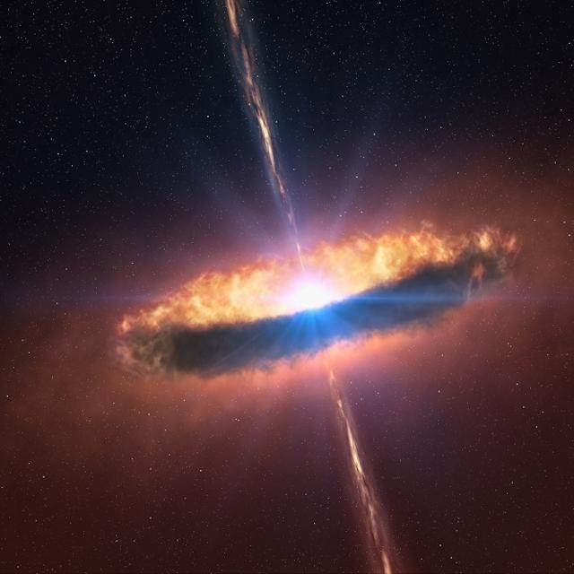 L’espace est parfois le siège de phénomènes violents, mais ici les explosions ne produisent aucun son. © creativemarc, Shutterstock