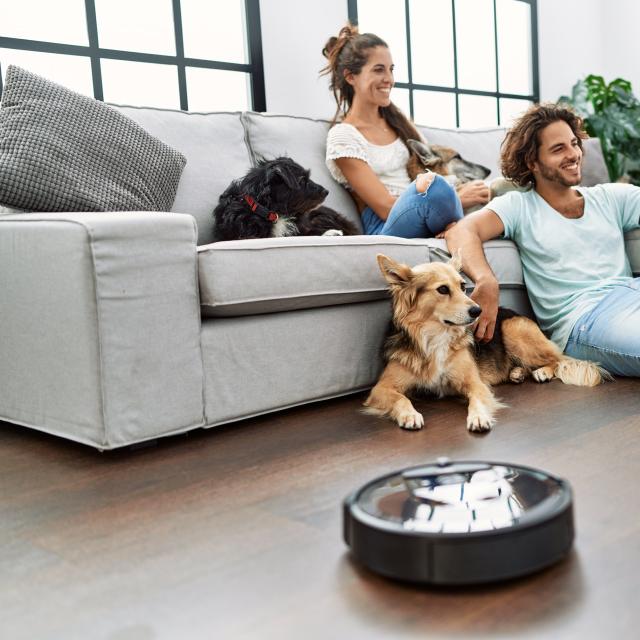 Un robot aspirateur intelligent. © Krakenimages.com, Adobe Stock