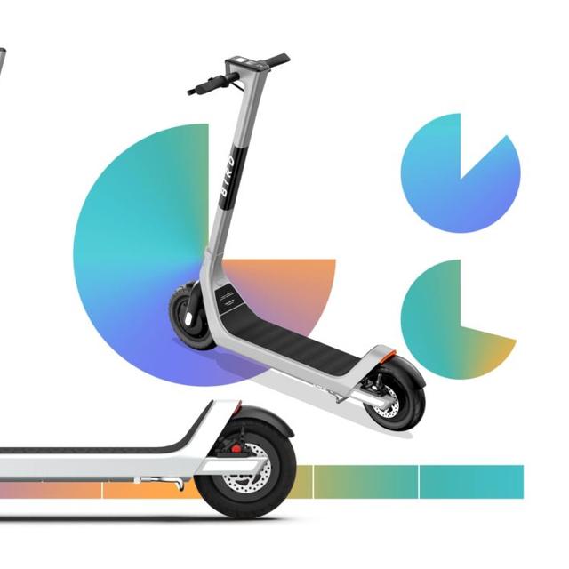 Les trottinettes électriques Bird Two sont les premières du genre à intégrer un système de freinage automatique d’urgence. © Bird