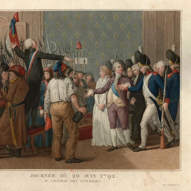 «Journée du 20 juin 1792 au château des Tuileries» d&#39;après la gravure de J-B Vérité (1776-1837). © Bibliothèque nationale de France, DP