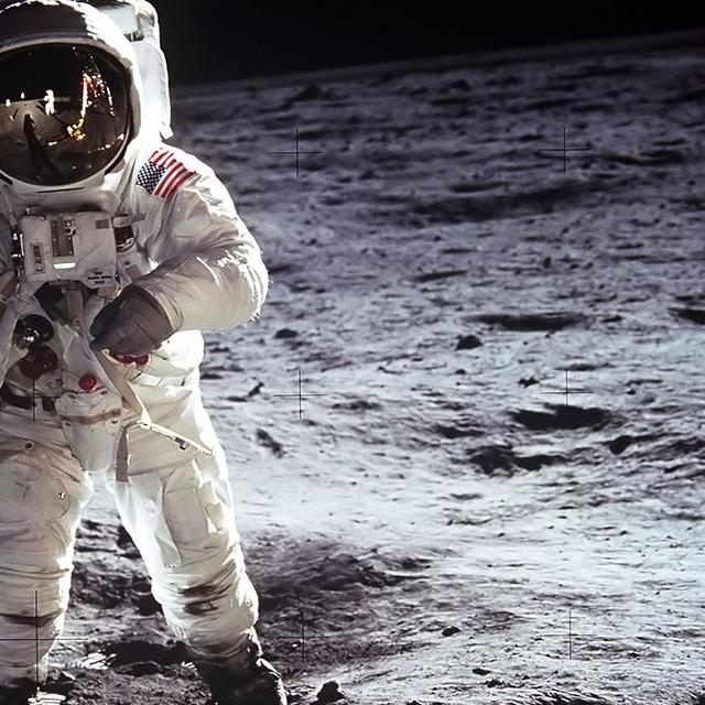 Buzz Aldrin marche sur la Lune. © Nasa